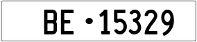 Truck License Plate